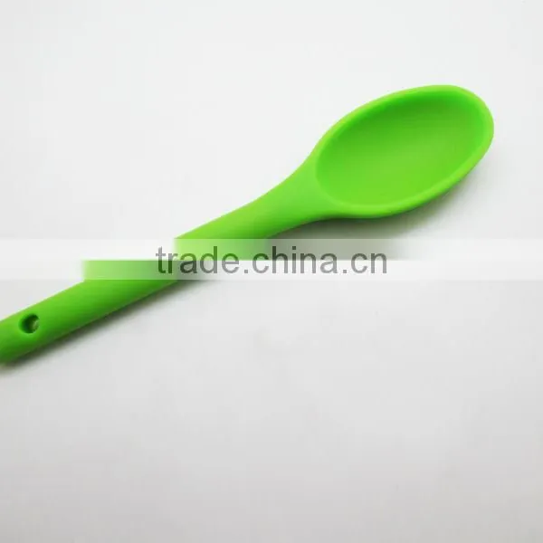 Food Grade Soft Silicone Feeding Spoons Set Unbreakable Flexible Silicone Baby Spoon photo-5