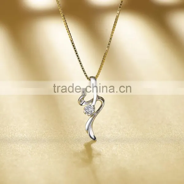 Quality Guarantee 9K Gold Jewelry Locket Diamond Necklace photo-2