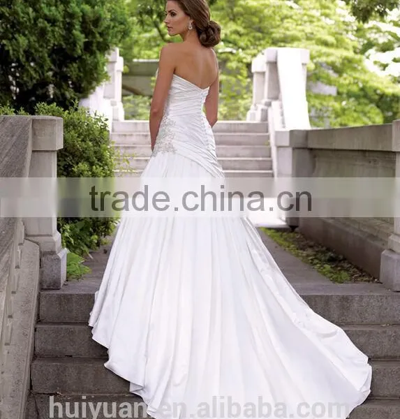 New Designer Ball Gown Long Tail Cap Sleeve Sexy Low Back Lace Wedding Dress photo-2
