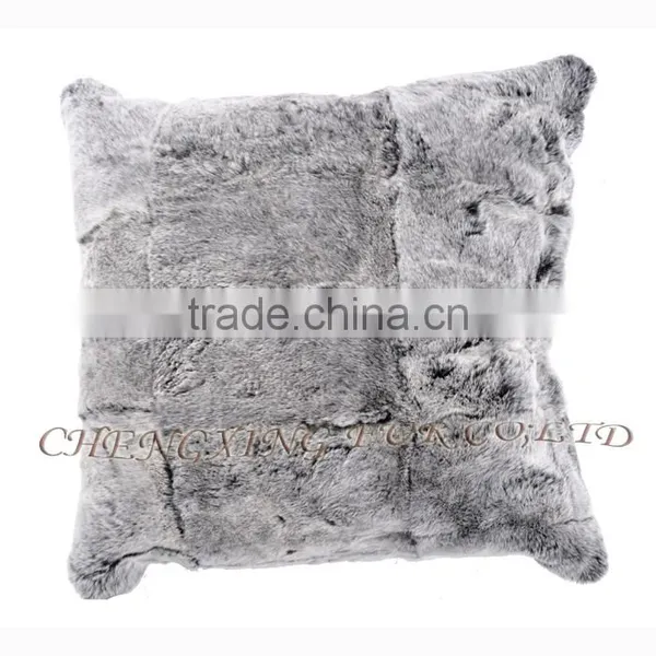 CX-D-44A Home Decoration Real Rex Rabbit Fur Sofa Cushions and Pillow photo-2