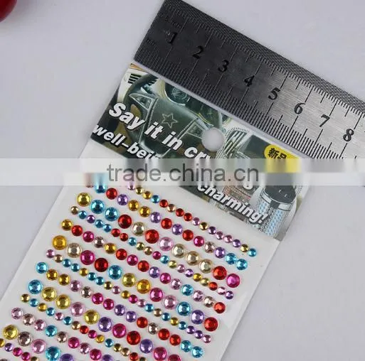 Various Color Acrylic Sticker,crystal Sticker,acrylic Stone Sticker photo-3