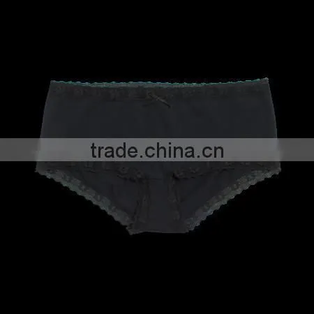Mass Style Solid Black Moda/spandex Briefs Women Underwear photo-5