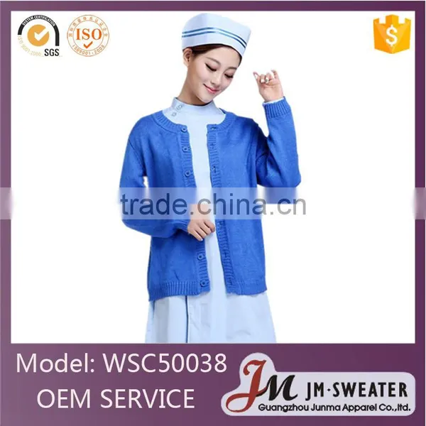2016 Formal Knitted Nurse Cardigan Work Wear Black Winter Hospital Uniform photo-2