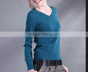 Women's Knitwear Long Sleeve Merino Wool Top Pullover Sweater Shirt photo-2