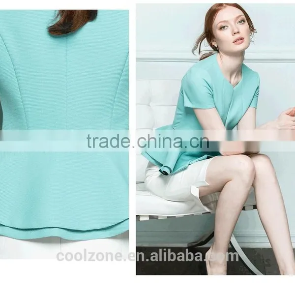 Women Summer Two Pieces Business Suits Office Lady Uniform photo-3
