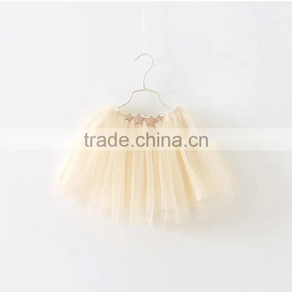 Latest Kid Girl Clothes Tulle Skirt Fashion Star Design Children Puffy Tulle Skirt photo-4