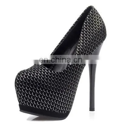 Top Quality Thick Waterproof Office Ladies Shoes Fashion High Heels photo-2