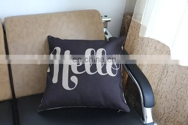 Top Selling Cheap New Design Car Seat Cushion Cover Fashion Digital Decor Plain Cotton Throw Pillow Cover photo-4