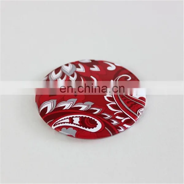 New Cheap Product Fancy Personaized Portable Compact One-way Pocket Round Metal Mirror photo-6