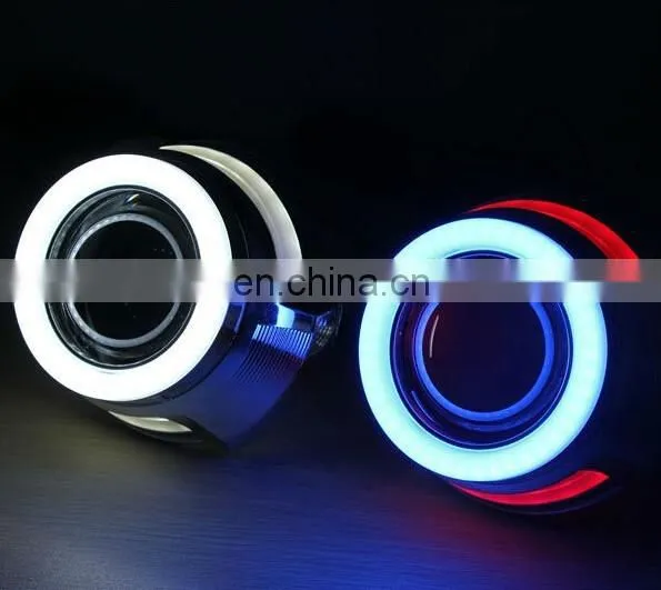 Projector lens for LED double angel eye bi-xenon projector lens with turn light