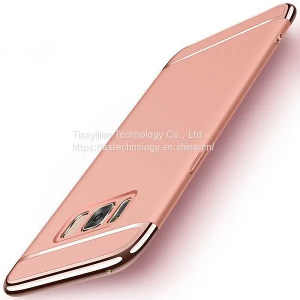 3 In 1 Gold Plating Matte Hard PC Phone Case Cover For Samsung Galaxy S6 S7 S8 photo-4