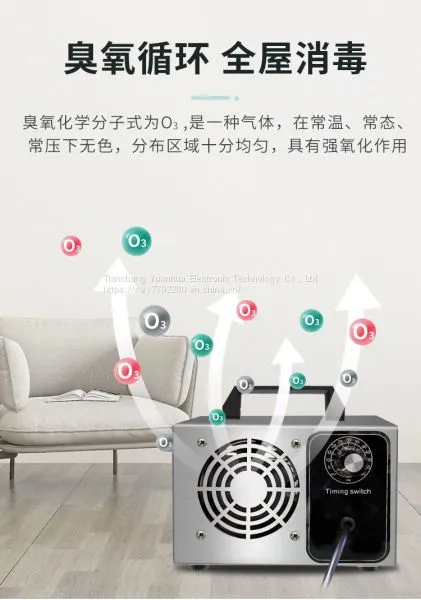 Adjustable 3.5g~7g Ozone Generator Durable Metal Cabinet Ozone Purifier With Double Ceramic Plates Ozone Generator, Ozone Sanitizer photo-2