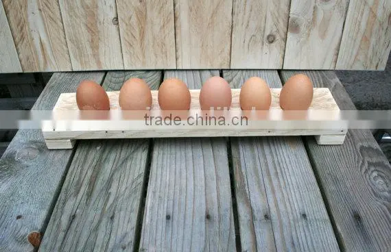 Custom Made Painted Color and Logo Solid Wooden Egg Holder photo-4