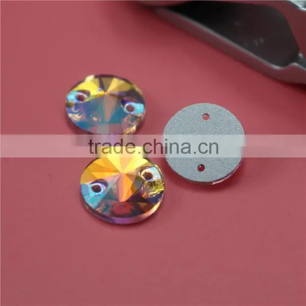 High Quality Siam ab Colour Non Hotfix Glass Stone photo-5
