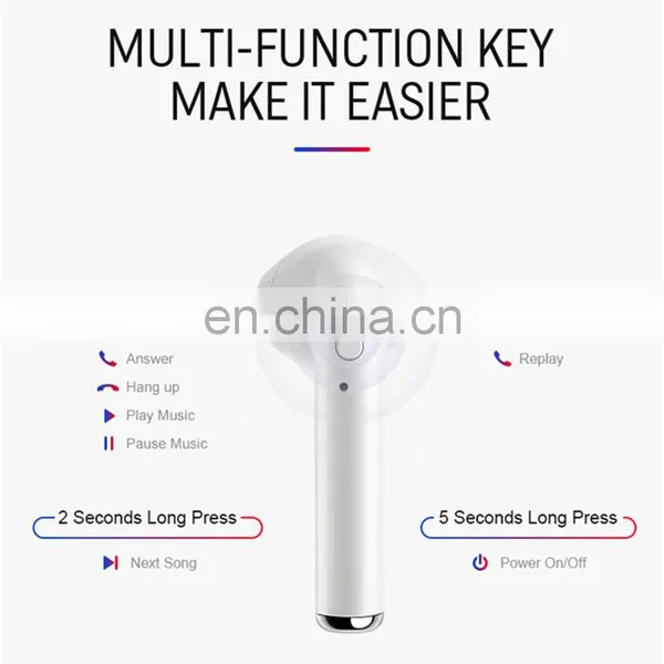 for Smart Phone I7s Tws Earbuds i7 Mini Earphone BT V5.0 Sports Headphone Stereo True Wireless Earbuds I7tws pk I9s I12 Tws photo-4