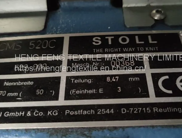Stoll Automatic Computerized Flat Knitting Machine Stoll Cms 520c E3 Woolen Knit Sweater photo-5