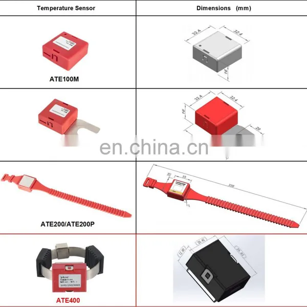 ATE400 Passive Wireless Temperature Sensor Alloy Chip Fixed Type CT Sensing Powered photo-5
