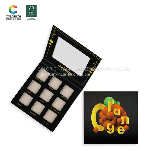 Eye Makeup Cosmetic Eyeshadow Palette Packaging Custom Private Label 24 Diy Empty Eyeshadow Palette photo-3