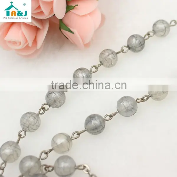 Plastic Rosary Bead Wholesale Cross Necklace photo-5