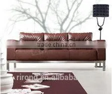 8039 High Seat Brown PU Leisure Sofa photo-2