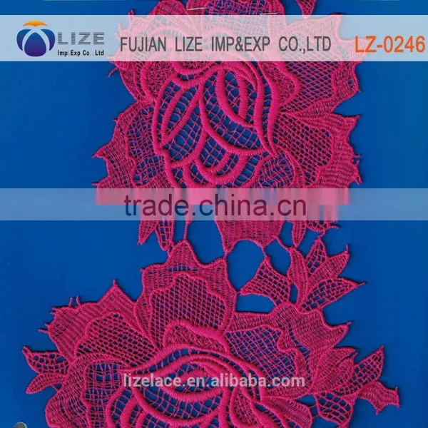 Multicolor Wholesale African Chemical Lace Mesh Fabrics photo-4