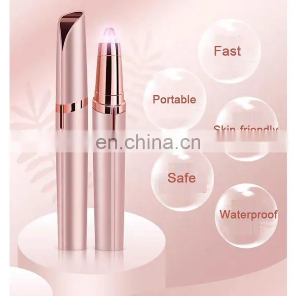 Electric Eyebrow Trimmer Painless Pen Eyebrow Remover Lady Hair Machine Razor Shaver Epilator Private Depilator For Women Lady photo-4