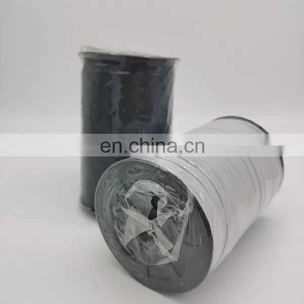 Elastic Band Webbing Factory Wholesale 3/5/6/8/10/12mm White and Black 100 Pieces Embroidered Support Polybag Packing DYED photo-5