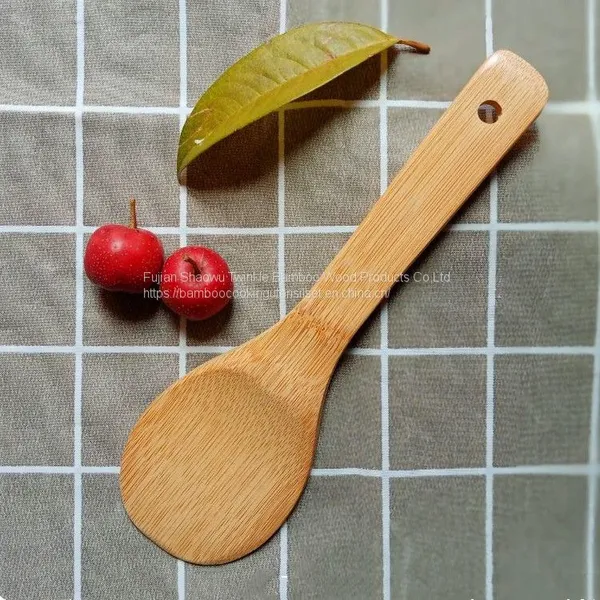 Bamboo kitchen rice spoon Wholesale/bamboo spoon bambu rice spatula from China
