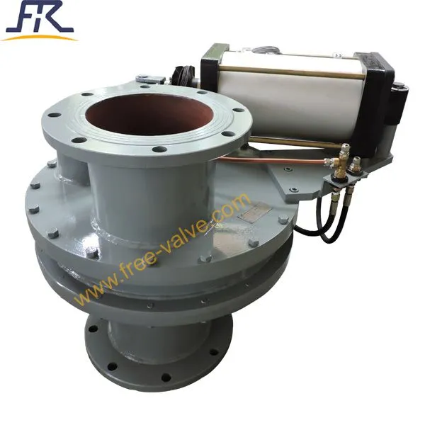 Pneumatic Tungsten Carbide Rotary Double Disc Gate Valve FRXZ644Y photo-3
