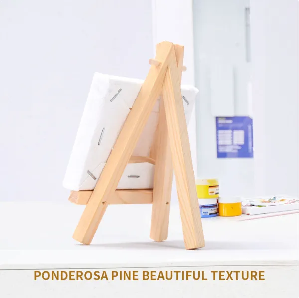 9*15cm Mini Easel for Painting Canvas for Kids Solid Pine Wooden Table Easel
