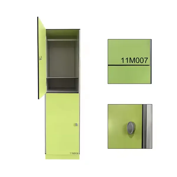 Wood Grain Durable Waterproof HPL Board Changing Room Locker photo-3