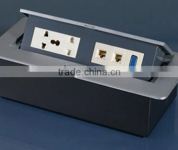 Multi-Function Desktop Pop up Outlet for Hotel Furniture Socket photo-3