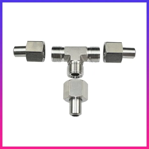 Needle-shaped Three-way 304 Stainless Steel Jb/972-77 Butt-welded Union Three-way Middle Joint Welded Three-way Pipe Fitting for Clean Pipes 18*3 photo-2