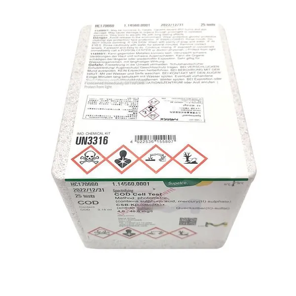 Merck Germany Merck Cod Test Reagent 1.14560.0001, Detection Range 4.0 - 40.0 Mg/l photo-5