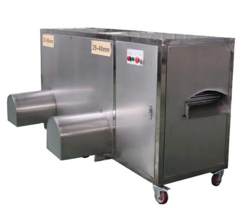 Self-propelled Stainless Steel Double Heads 500 kg Per Hour Automatic Green Banana Peeling Machine