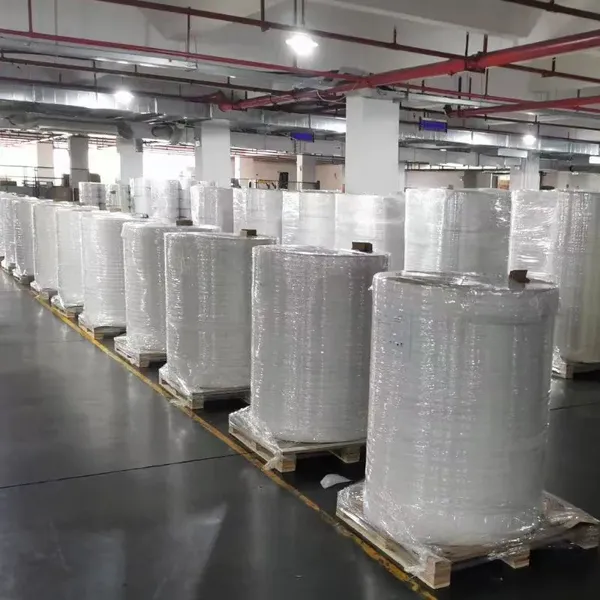 50mic Matte White BOPP Self Adhesive Label Stock Jumbo Roll Water Based Acrylic Glue Glassine Liner For Daily Chemical Pet Cosmetic Bottle Labels photo-2