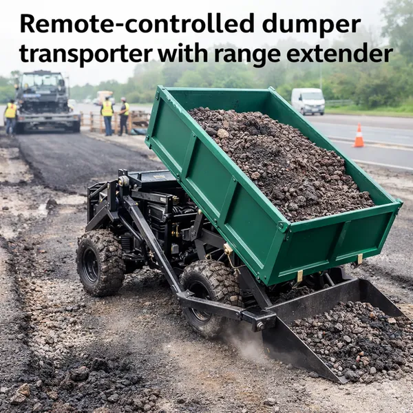 Vigorun SLDP680 Euro V Certified Range Extended Mini Dumper Truck for Greenhouse Farm Material Transport