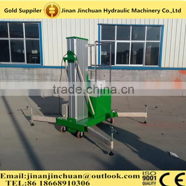 High Quality Single Mast Aluminium Alloy Hydraulic Lift Platform photo-3