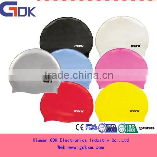Funny Printing Silicone Swim Cap for Ear Protection photo-3