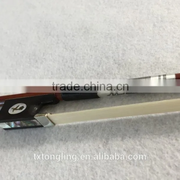 Ebony Violin Bow With Flower Patten Violin Bow Hair photo-4