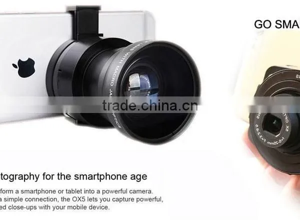 AMKOV OX5 Wifi Lens 5X Optical Zoom 20MP 1080P H.264 120 Degrees Wide Angle Lens For Smartphone SLR Camera photo-3