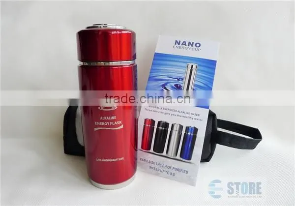 420ml Black Alkaline Stainless Steel Water Bottle photo-5