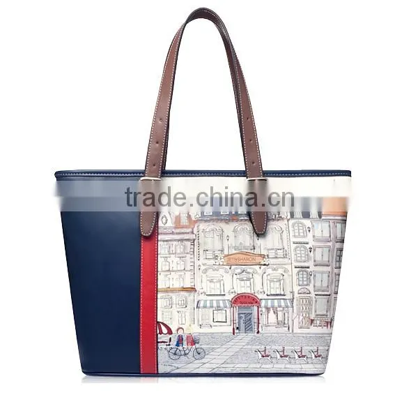 JL103- Fashion City Printing Handbag Women Bag Fashion Handbag 2016 Quality Choice Most Popular photo-2