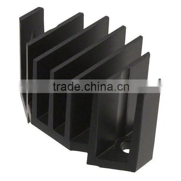 led aluminum alloy circular extrusion heat sink machining parts anodization Aluminum Extruded fin profile