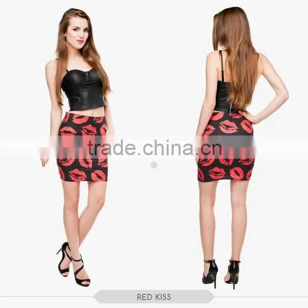 Short Mini Skirts Hot Sex Girls Tight Slim Mini Skirt High Quality 3d Digital Full Print Custom Hot Sale Tube Stretchy Skirt photo-3