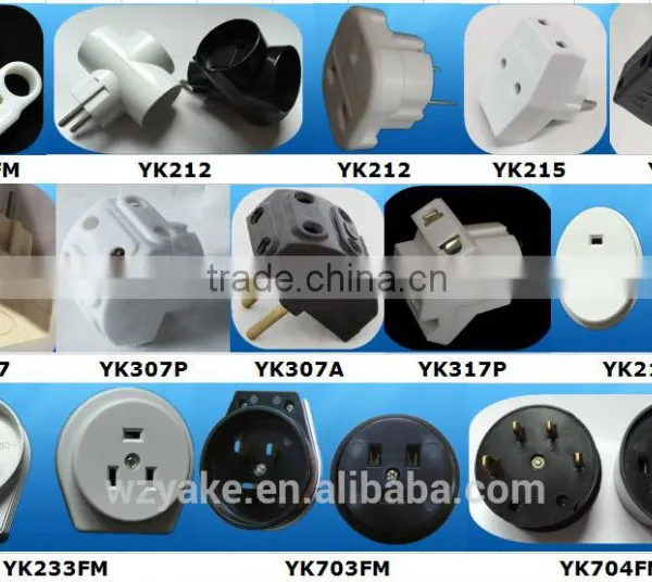 YK202 ABS Standard Grouding European Style Plug on Sale photo-3