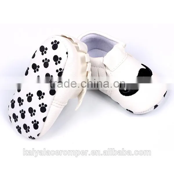 White&black Beard Kids Shoes ,toddler Infant Soft Shoes Moccasins Wholesale photo-4