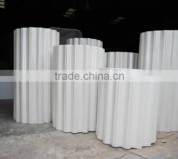 Fiberglass Flower Pot Set of 3 Screw Shaped photo-3
