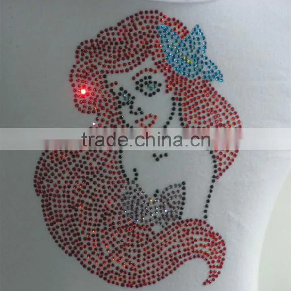 rhinestone transfer applique for clothing decoration