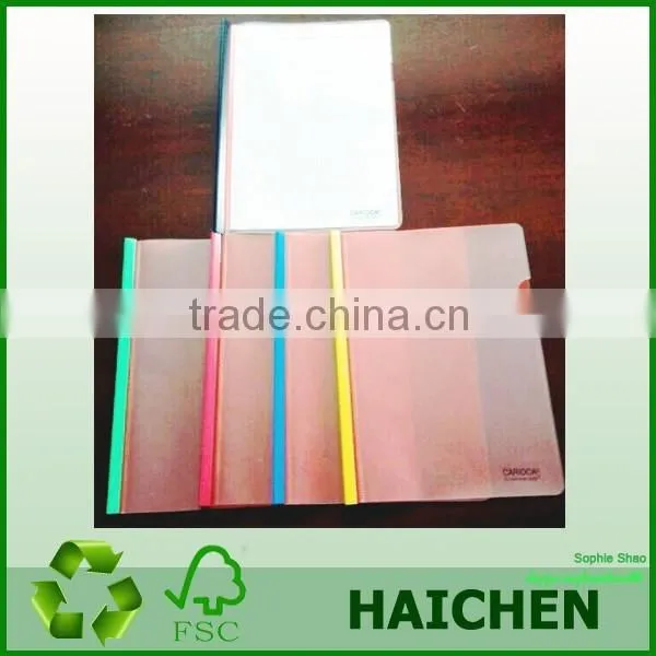 PP Translucent File Folder, Plastic A4 Format Report Files With Slide Fastener photo-2
